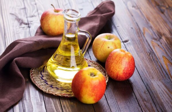apple cider vinegar for the treatment of papillomas of the neck